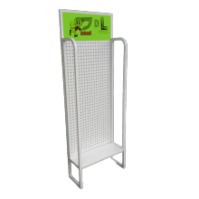 Free Standing PegBoard Display Rack for Tradeshow, Retail Display and Tool Storage